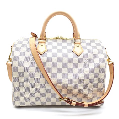 Speedy Bandoulière 30 Damier Azur Canvas 